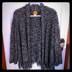 Fringed Sweater Cardigan